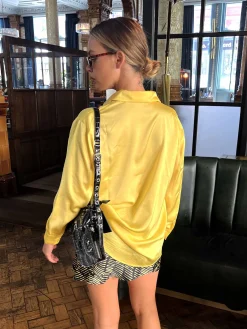 Glamorous Go To Partywear|Mini Skirts|Yellow Sketch Stripe Bias Cut Mini Skirt -