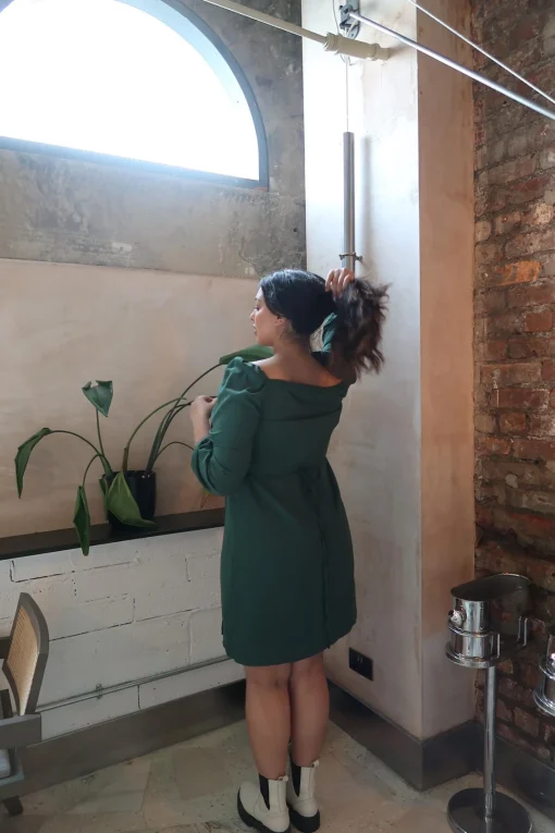 Glamorous Party Dresses|Going Out Dresses|Green Midi-Party dress -