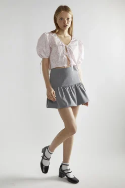 Glamorous Mini Skirts|Grey Half Tutu Mini-Skirt -