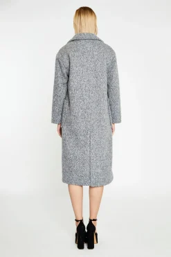 Glamorous Workwear|Coats|Grey Marl Lapel Collar Midi-Coat -