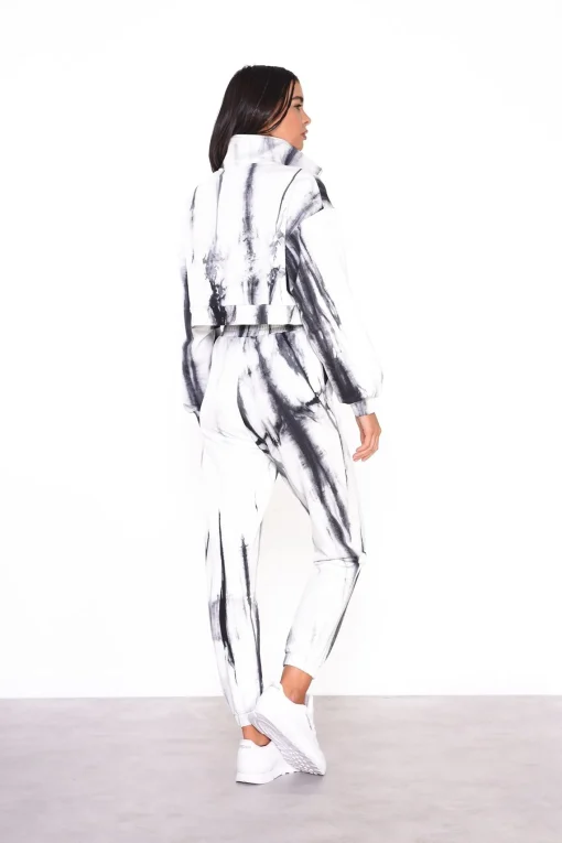Glamorous Loungewear|Grey Tie Dye Loungewear Joggers -
