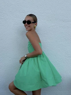 Glamorous Dresses|Prom|Hayden Strapless Empire-Line Mini-Dress -Bright-Green -