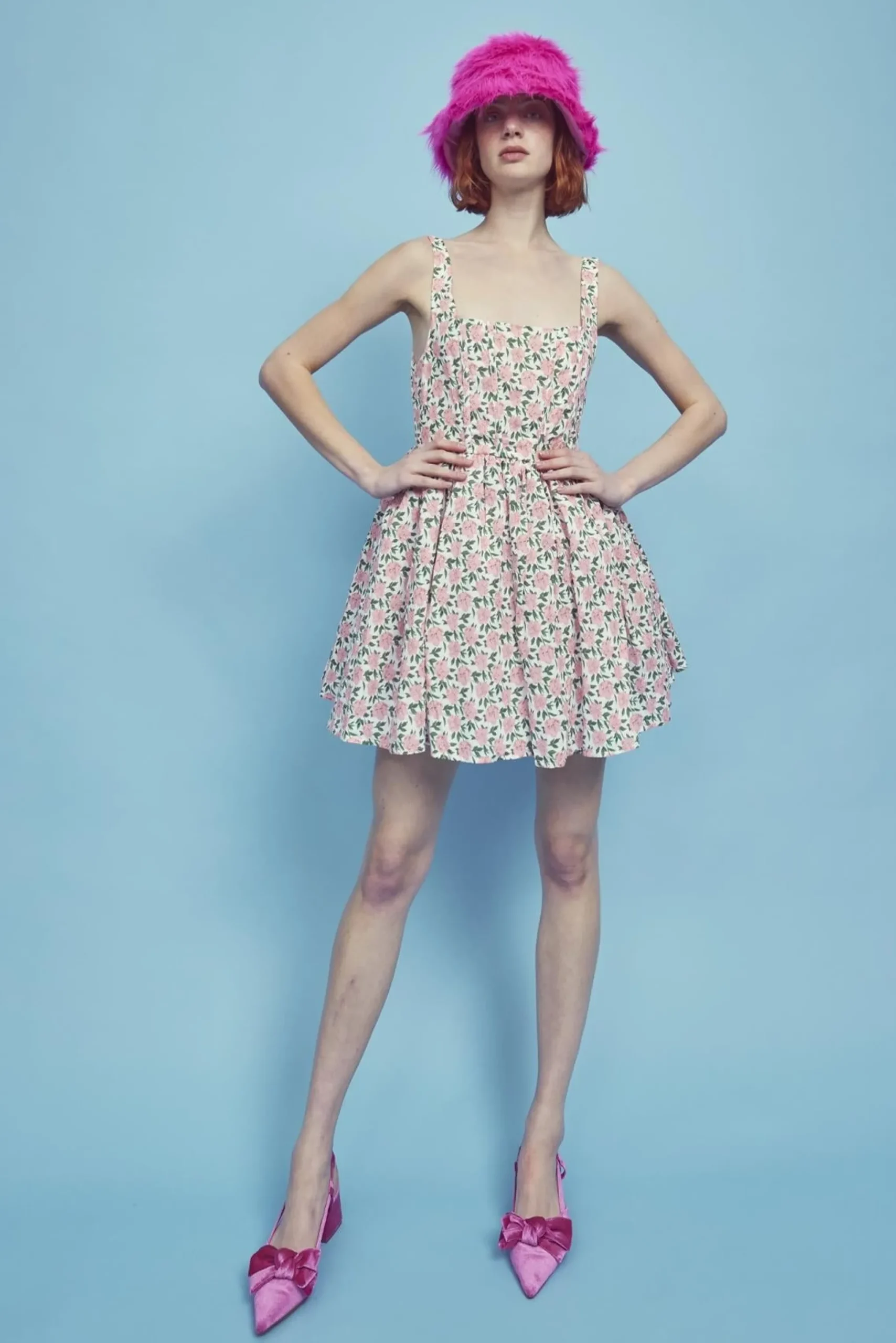 Glamorous Dresses|Mini Dresses|Jamie Corset Mini Dress -Pink/Green -