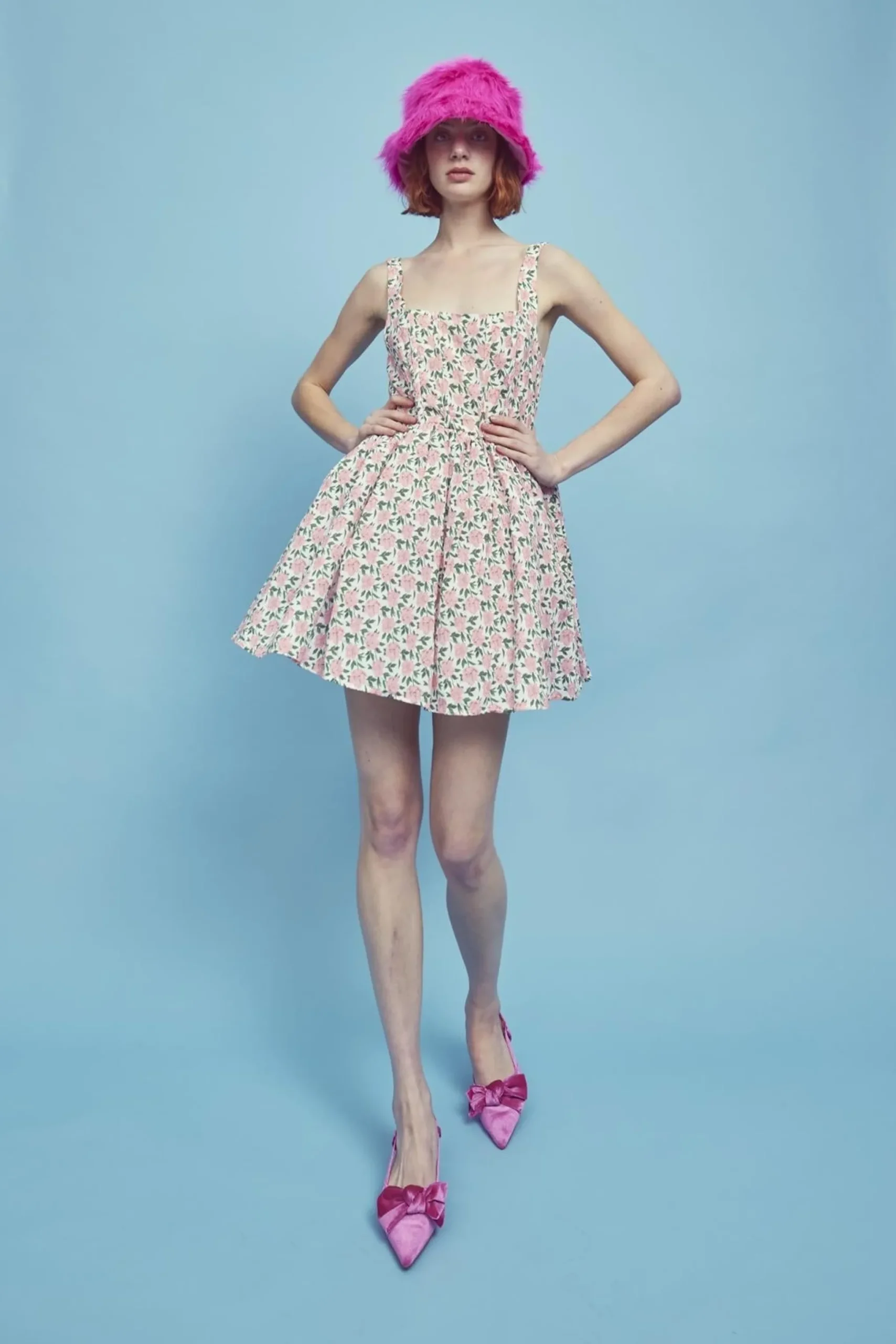 Glamorous Dresses|Mini Dresses|Jamie Corset Mini Dress -Pink/Green -