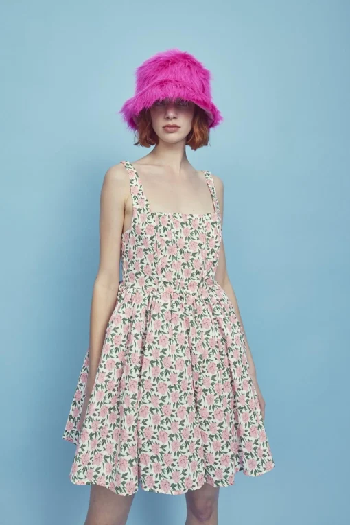 Glamorous Dresses|Mini Dresses|Jamie Corset Mini Dress -Pink/Green -