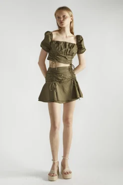 Glamorous Co-ords|Mini Skirts|Khaki Tutu Mini -Skirt -