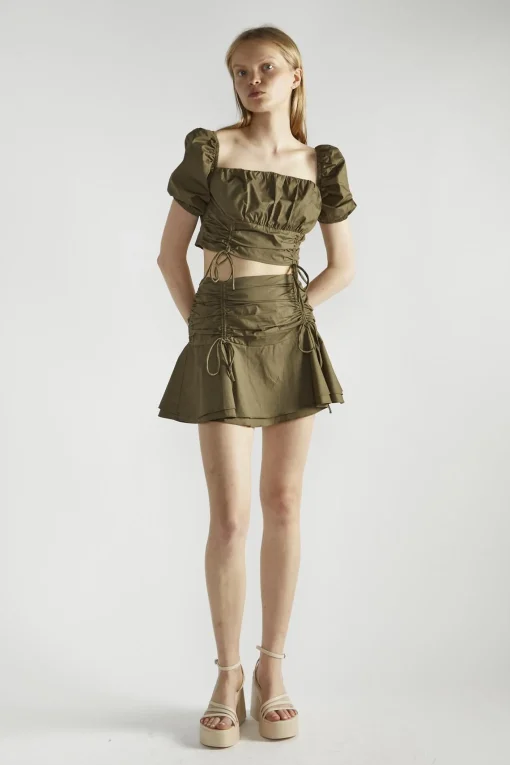 Glamorous Co-ords|Mini Skirts|Khaki Tutu Mini -Skirt -