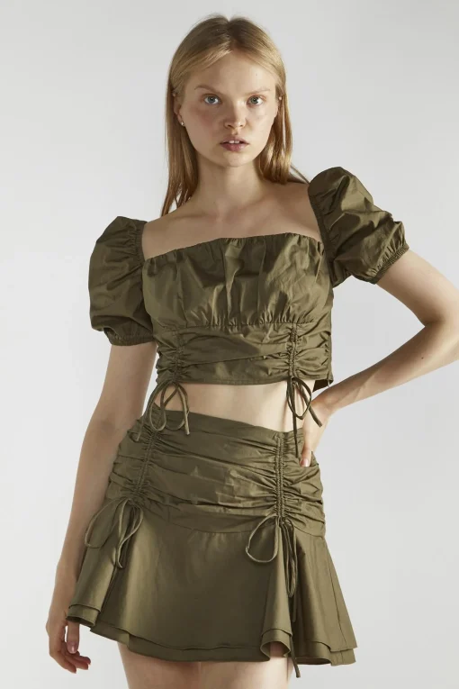 Glamorous Co-ords|Mini Skirts|Khaki Tutu Mini -Skirt -