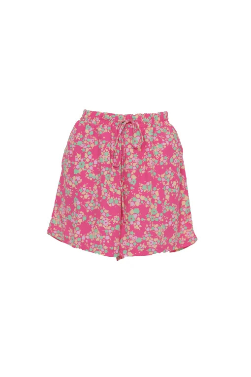 Glamorous Woven Shorts|LADIES SHORTS-AC3575-HOT PINK MULTI DITSY -