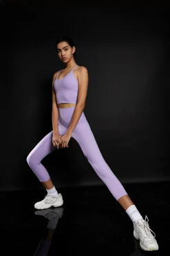 Glamorous Activewear|Leggings|Lavender 7/8 Length Gym Leggings -