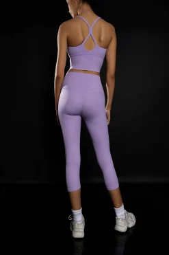 Glamorous Activewear|Leggings|Lavender 7/8 Length Gym Leggings -