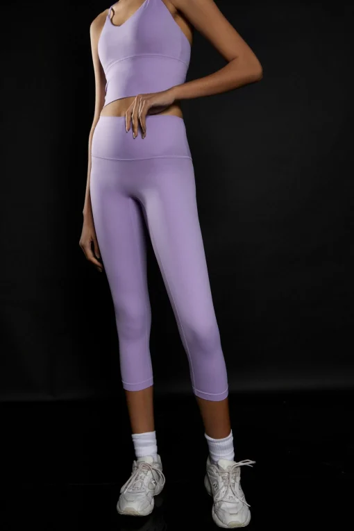 Glamorous Activewear|Leggings|Lavender 7/8 Length Gym Leggings -