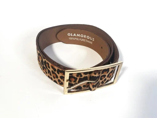 Glamorous Belts|Leopard Buckled Belt -