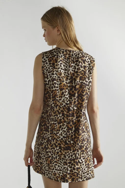 Glamorous Mini Dresses|Mini Dresses|Leopard Straight Mini-Dress -
