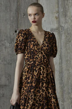 Glamorous Day Dresses|Maxi Dresses|Leopard Wrap Maxi-Dress -