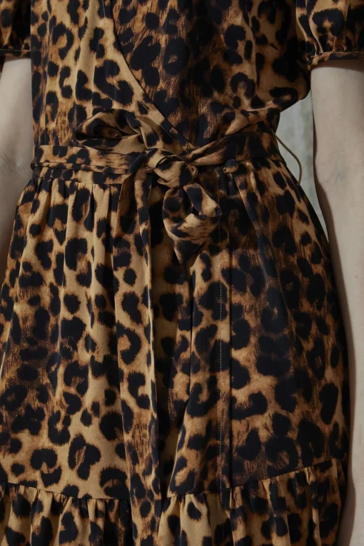 Glamorous Day Dresses|Maxi Dresses|Leopard Wrap Maxi-Dress -