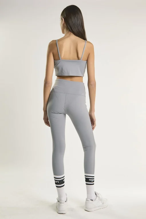 Glamorous Co-ords|Leggings|Light Grey Seamless-Full-Length Leggings -