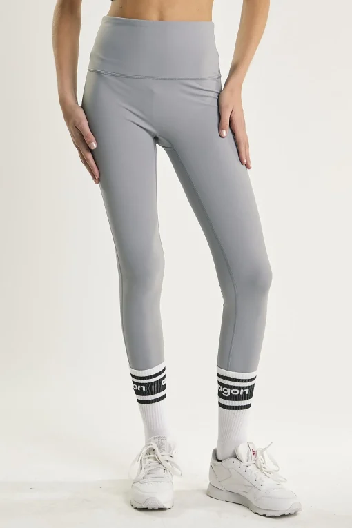 Glamorous Co-ords|Leggings|Light Grey Seamless-Full-Length Leggings -