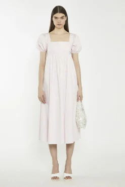Glamorous Midi & Midaxi Dresses|Midi & Midaxi Dresses|Light Pink Balloon Short-Sleeve Midi-Dress -