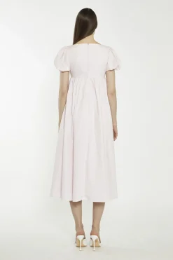 Glamorous Midi & Midaxi Dresses|Midi & Midaxi Dresses|Light Pink Balloon Short-Sleeve Midi-Dress -