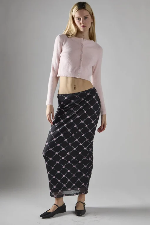 Glamorous Cardigans|Light Pink Long Sleeve Crop-Cardigan -