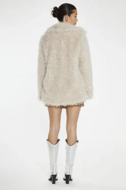 Glamorous Faux Fur & Leather|Coats|Light-Stone Faux Fur Coat -
