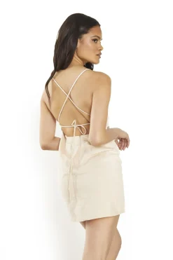Glamorous Mini Dresses|Mini Dresses|Light-Stone Strappy-Bodycon Mini-Dress -