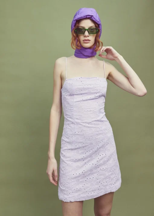 Glamorous Day Dresses|Mini Dresses|Lilac Strappy Mini Dress -