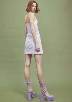 Glamorous Day Dresses|Mini Dresses|Lilac Strappy Mini Dress -