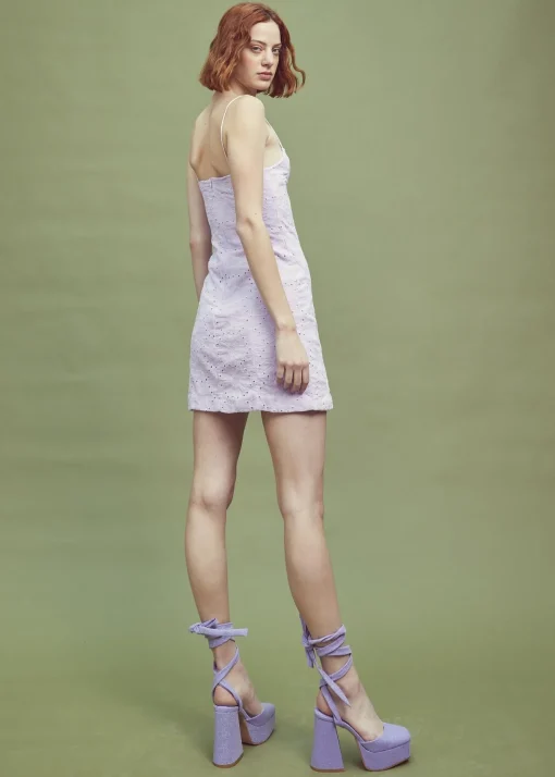 Glamorous Day Dresses|Mini Dresses|Lilac Strappy Mini Dress -