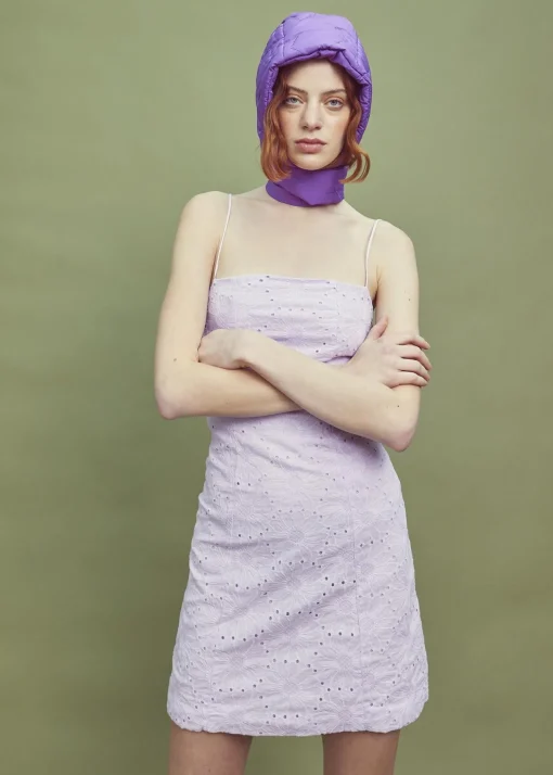 Glamorous Day Dresses|Mini Dresses|Lilac Strappy Mini Dress -