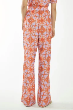 Glamorous Glamorous Care: Our Sustainable Collection|Co-ords|Lilac-Orange Tribal Print High-Waisted Trousers -