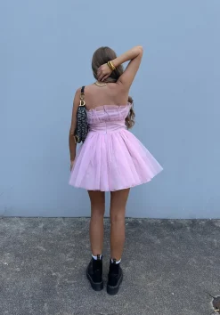 Glamorous Dresses|Prom|Liliana Bandeau Mini Dress -Pretty Pink -