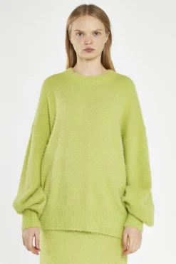 Glamorous Knitted Co-ords|Jumpers|Lime-Green Oversized Fit-Jumper -