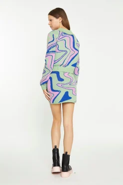 Glamorous Workwear|Co-ords|Marble Intarsia Cropped Cardigan -