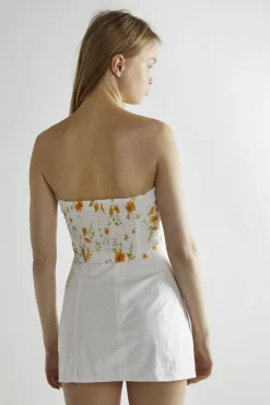 Glamorous Crops, Corsets & Bodysuits|Marigold Floral Corselette Crop-Top -
