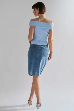 Glamorous Midi & Midaxi Skirts|Mid Stone Split High Waisted Midi Skirt -