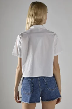 Glamorous Denim Shorts|Mid Stonewash Denim Low-Rise-Shorts -