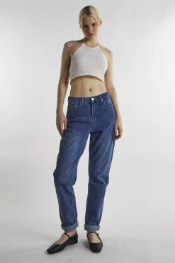 Glamorous Mom Jeans|Mid-Stonewash Mom Jeans -
