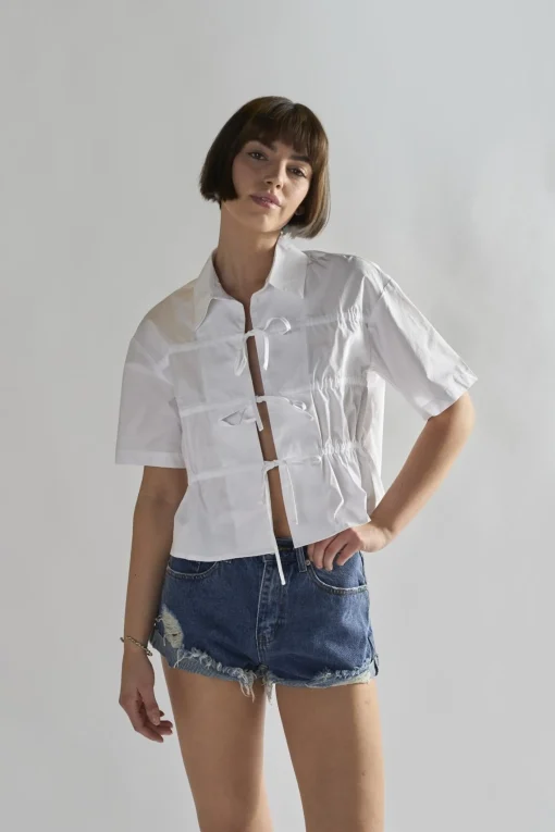 Glamorous Denim Shorts|Mid-Stonewash Ripped Denim Shorts -