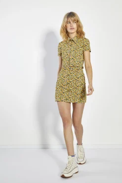 Glamorous Mini Skirts|Mini Sunflower Straight Mini-Skirt -