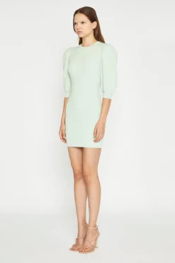 Glamorous Go To Partywear|Day Dresses|Mint Knitted Bodycon Mini-Dress -