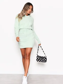 Glamorous Knitted Skirts|Mini Skirts|Mint Knitted Mini Skirt -