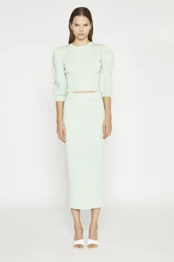 Glamorous Jumpers|Mint Ribbed Crop-Jumper -