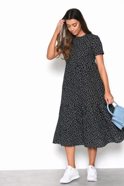 Glamorous Day Dresses|Midi & Midaxi Dresses|Mono-Flowers Tiered Midaxi-Dress -