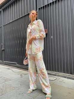 Glamorous Co-ords|Wide Leg Trousers|Multi Leopard Wide Leg Trousers -