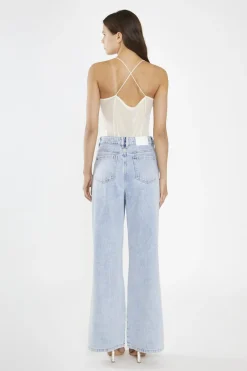 Glamorous Going Out Tops|Crops, Corsets & Bodysuits|Nude-Mesh Cowl-Neck Bodysuit -