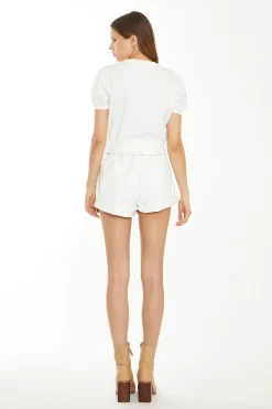Glamorous Chic Escapes|Tops & T-shirts|Off White Crochet Knit Top -