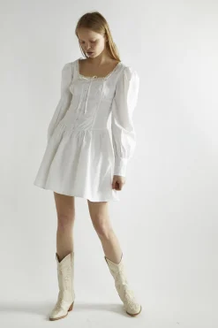 Glamorous Day Dresses|Mini Dresses|Off White Skater Mini-Dress -