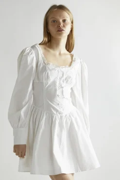 Glamorous Day Dresses|Mini Dresses|Off White Skater Mini-Dress -